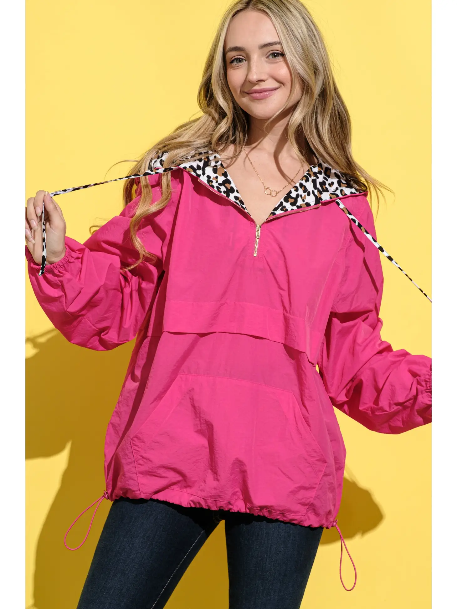 Pink Leopard rain jacket – Silver Linings Boutique